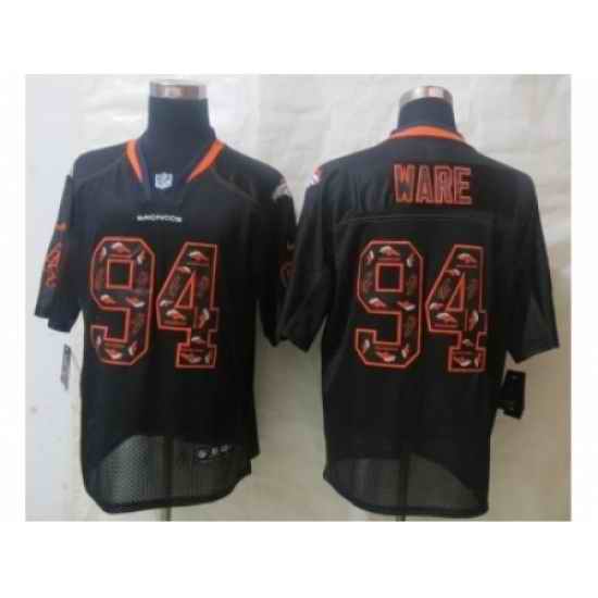 Nike Denver Broncos 94 DeMarcus Ware black Elite Lights Out Fashion NFL Jersey